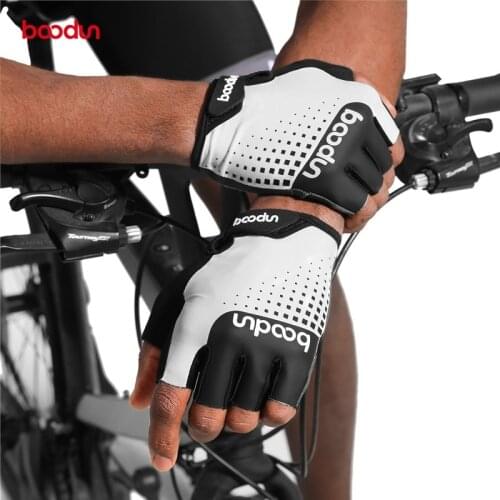 BOODUN Summer Mtb Gloves Half Finger Thick Gel Padded Cycling Gloves Men Women Riding Racing Road Mountain Bike Bicycle Gloves