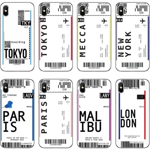 FIRST CLASS PLANE TICKET Silicone Phone Case For Xiaomi Redmi 9T 9C 9A 7 7A K20 6 6A S2 Redmi Note 9S 9T 9 8 8T 7 6 5A Pro