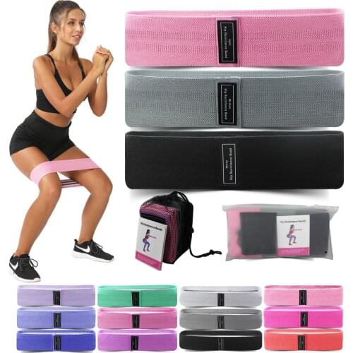 Fabric Resistance Loop Bands Fitness Yoga Booty Bands Hip Circle Expander Bands Gym Equipment for Home Workout Bodybuilding