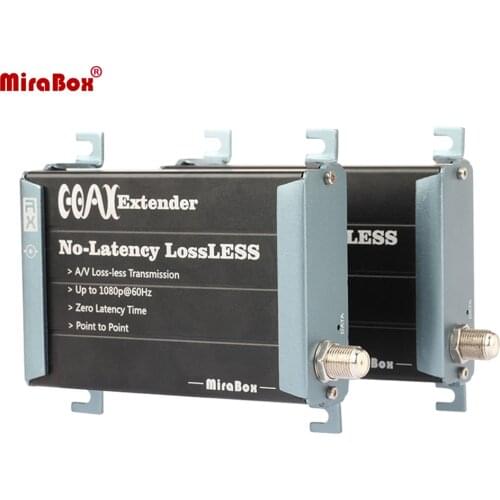 MiraBox HDMI Extender 1080P 200m Lossless HDMI Over Single RG59/RG-6U Coax Cable Extender For DVR, DVD, Home Theater, Projector