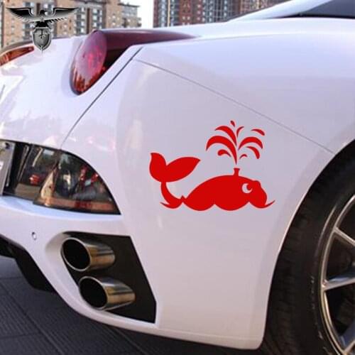 EmpireYing 3 Size 8 Colors Rare Marine Life Whale Water Fountain Car Sticker Kayak Canoe Decor Waterproof Reflective Vinyl Decal