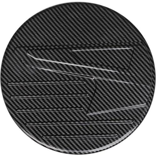 For Mazda 3 Axela 2020 Carbon Fiber Car Fuel Tank Cap Cover Trim ABS Oil Tank Protection Sticker Exterior Accessories