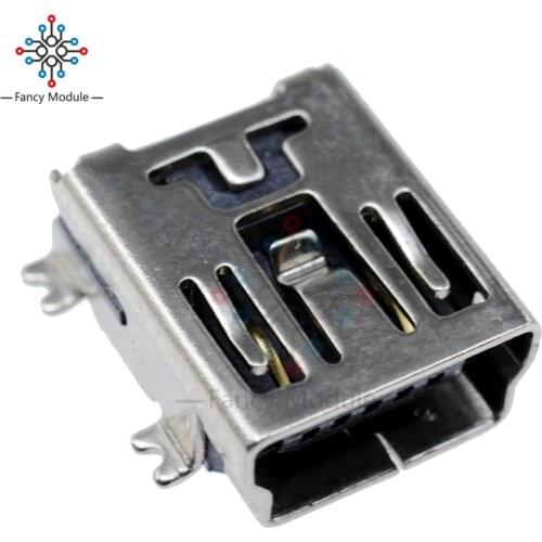 100PCS Mini USB SMD 5 Pin Female Mini B Socket Connector Plug