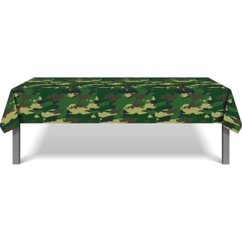 130*220cm Camouflage Military Officers and Soldiers Theme Birthday Party Disposable Tablecloths Baby Shower Decors Tablecover