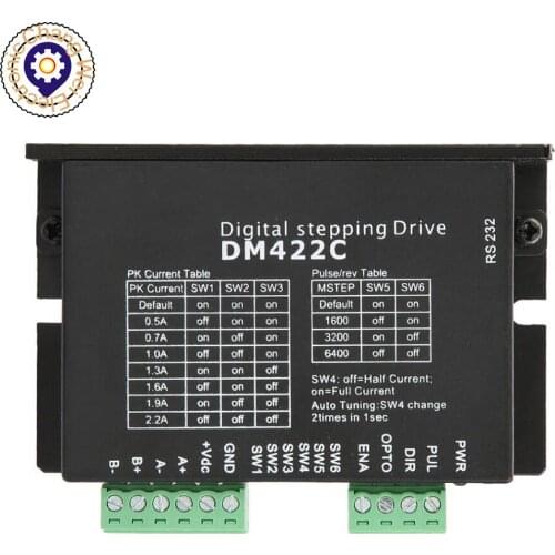 2 Phase Stepper Motor Driver,LeadShine DM422C, Up to 40VDC / 2.2A / 512 microstep for laser cut machine