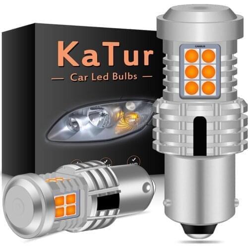 2x Canbus 1156 BA15S 7506 P21W LED 1157 BAY15D 7528 bubls 3156 3157 BAU15S T20 7440 7443 Turn Signal Light bulbs for car amber