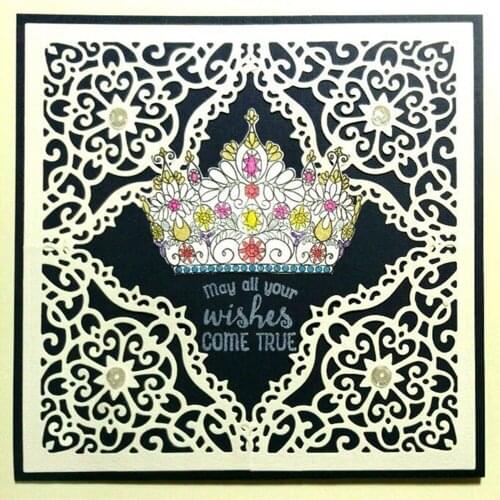 2pcs/Set Hollow Flower Corner Metal Cutting Dies for DIY Scrapbooking Photo Album Paper Cards Decorative Craft Embossing Stencis