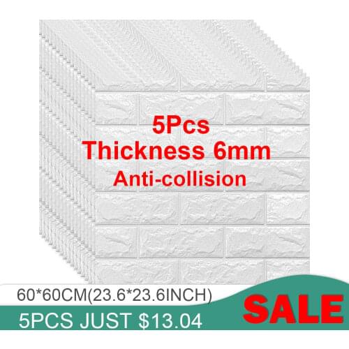 3D Brick Wall Stickers Living Room Bedroom Decor Home Waterproof Foam DIY Self Adhensive Sticker Wallpaper Art home Wall Decals