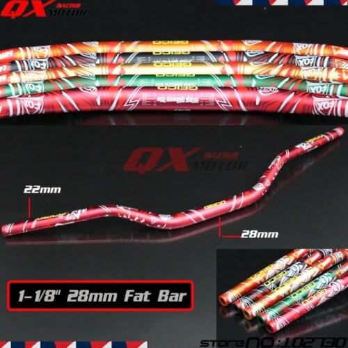 Motorcycle Motocross Aluminum 1 1/8" 28mm Handlebars Handle Tubes For CR CRF CRM 150 230 250 450 Dirt Bike MX Off Road
