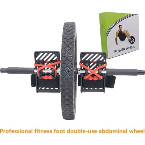 Double wheel) Upgrade Power Wheel Multifunctional Core Exercise Dual Abdominal Muscle Wheel Energy Wheel