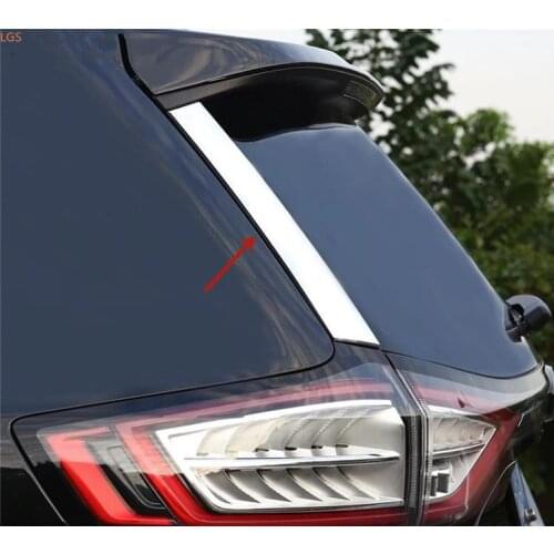 For Ford EDGE 2015-2018 High-quality ABS Chrome Rear window glass side Decoration strip Protective decoration Car styling