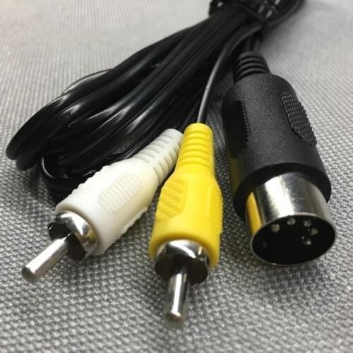 FZQWEG 10 Pcs RCA Cable For Sega Genesis 1 Audio Video AV Cable Cord