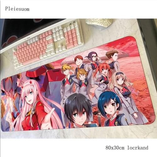 Zero Two mouse pad gamer 700x300x4mm gaming mousepad wrist rest notbook desk mat padmouse games gamer mats anime gamepad