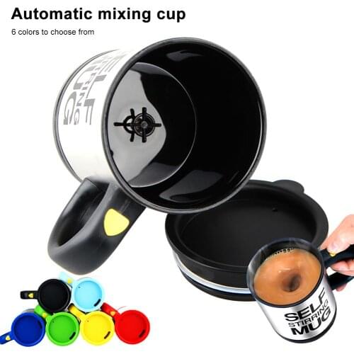 400ml Coffee Mug Stainless Steel Self Stirring Mug Automatic Mixing Mug for Coffee Milk Mixing Cup Smart Insulated Coffee Mugs