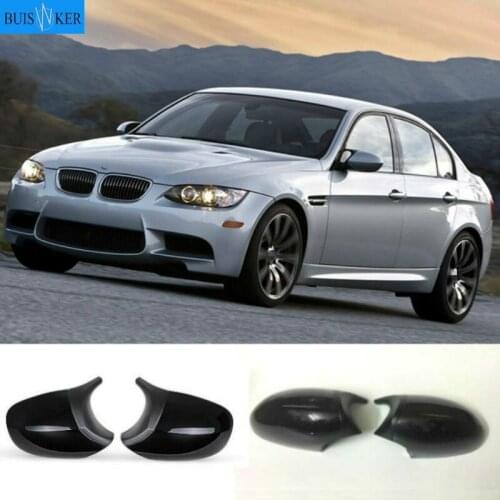 2xMirror Cover E90 Car Side Door Rearview Side Mirror Cover Cap For BMW E90 E91 2008-2011 E92 E93 2010-2013