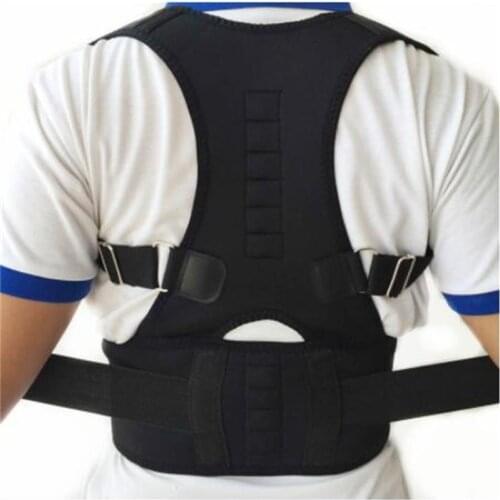 Neoprene Adjustable Back Support Magnetic Therapy Posture Corrector Magnet Adult Back Brace Corretor De Postura