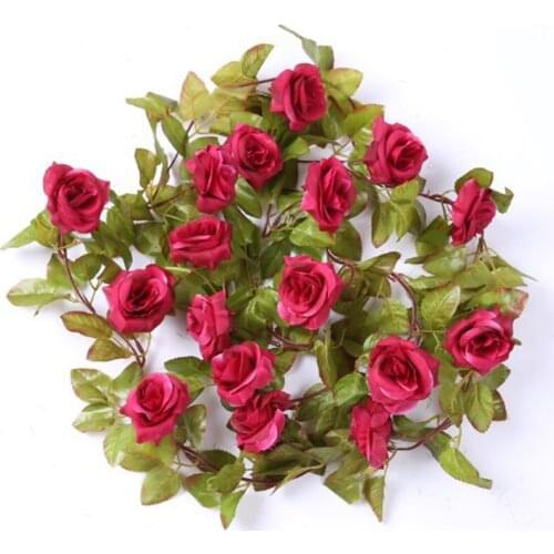 Autumn High Grade Decorative Rattan Rose Simulation Rattan False Rattan Air Conditioning Pipe Ceiling Rattan