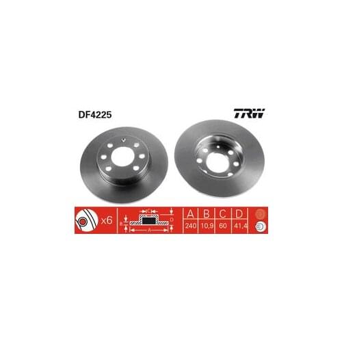 FRONT BRAKE DISC (AIR SO?UTMASIZ) OPEL CORSA C Z10XE Z12XE 569020