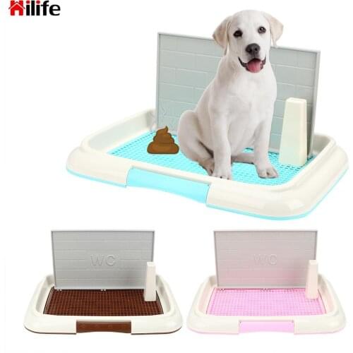 Pet Product Pee Training Toilet Easy to Clean Bedpan Pet Toilet Lattice Dog Toilet Potty Puppy Litter Tray