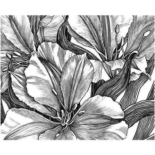 Plant Flowers Transparent Clear Stamp/Seal for DIY Scrapbooking / Photo Album Decorative Silicone Stamps Sheets