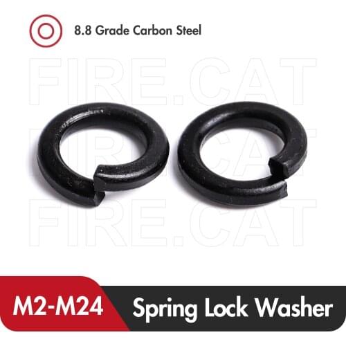 Snap Metal Ring Spring Lock Washer Black Carbon Steel Gasket M2 M3 M4 M5 M6 M8 M10 M12 M14 M16 M18 M20 M22 M24 Spacer Washers