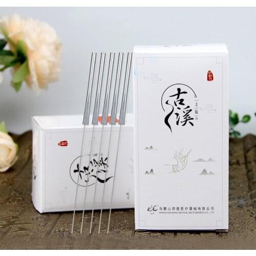 100Pcs/box Super Sharp knife Acupuncture needles with TubeAlloy Flat Handle Sterile Small knife needles Acupotomology