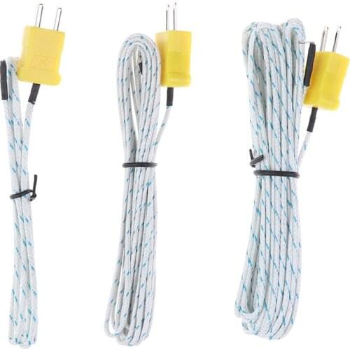 1Pcs High Quality Wire Temperature Test K-type TP-01 Thermo Sensor Probe For TM-902C TES-1310