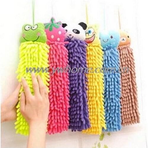 Creative Cartoon Microfiber Hand Towels Cute Animal Home Cleaning Towel for Absorbent Hand Dry Kitchen Bathroom Car Use