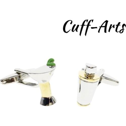 Cufflinks for Men Shaker and Glass Martini Cufflinks Mens Cuff Jewelry Mens Gifts Vintage Cufflinks Gemelos by Cuffarts C10370