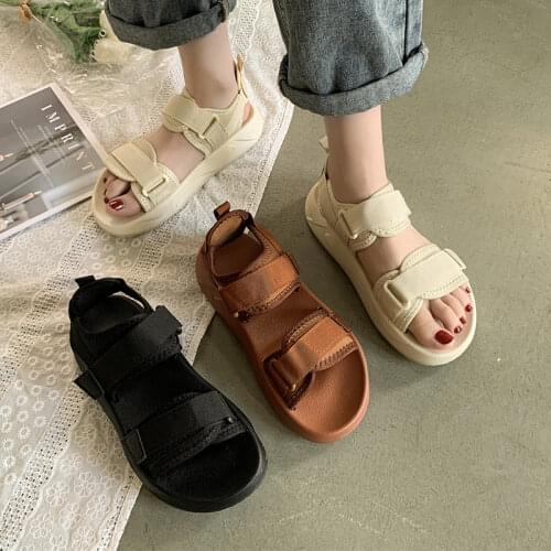 2021 Summer Sandals Women Sandals Platform Casual Shoes Beige Brand Design Wedges Sports Sandals Fashion shoes