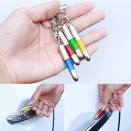 1PC New Anti-Static Keychain Car Vehicle Antistatic Bar Secondary Discharge Eliminator Discharger Winter Supplies Anti Static