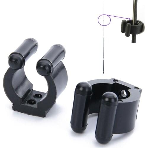 20 pcs Portable Fishing Rod Clips Plastic Club Positioning Clamps Holder Accessories Wall Mounted Organizer