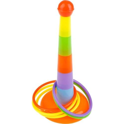 2021 NEW Hoop Ring Toss Plastic Ring Toss Garden Game Pool Toy Outdoor Fun Set Toys For Children Kids Gift
