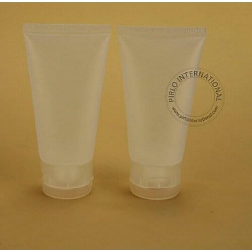 50pcs/Lot Wholesale 50ml Empty Plastic Soft Lotion Tube Container Facial Cleanser Bottle Refillabel Women Cosmetic Packaging