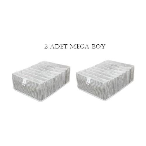 8 cavity Accordion In Drawer Organizer Mega Size (2 Pcs)