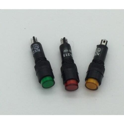 8mm 12V Red/Yellow/Green Indicator pilot light/ indicator lamp/power indicator light