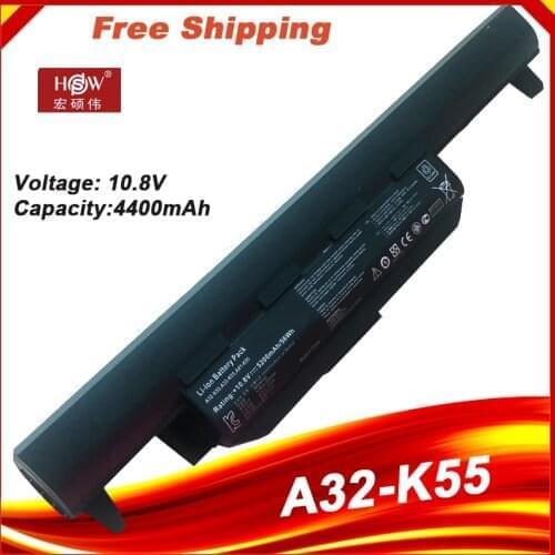 New 6CELL Battery for ASUS A32-K55 A55 A55A A55D A55V K55 K55A K55D K55DE K55DR K55N,Free shipping