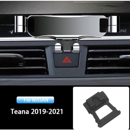 Car Mobile Phone Holder For Nissan Teana J34 2019 2020 2021 Air Vent Stand GPS Gravity Navigation Bracket Car Accessories