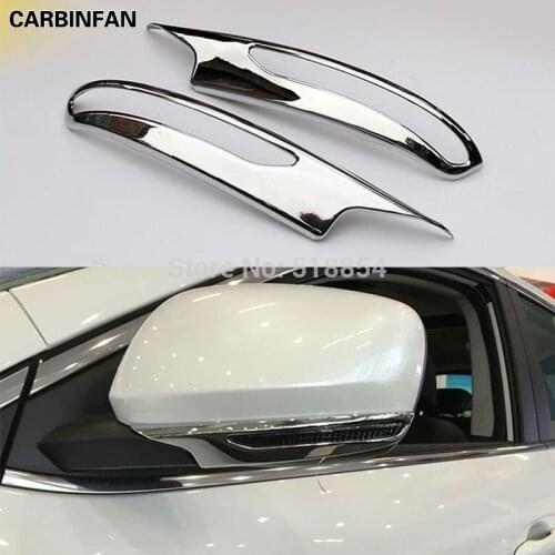Car ABS Chrome Rear View Mirror Cover For RENAULT KADJAR 2016 2Pcs/Set