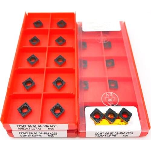 CCMT060204 CCMT060208 PM 4225 Carbide Tool Metal Turning Tool CNC Cutting Tool CNC Lathe Tool CCMT 060204 Turning Tool