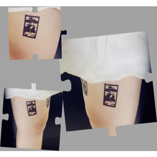 One piece Lufy Cosplay Anime Cartoon Logo Props Waterproof Animation Cartoon Logo Temporary Tattoo Stickers XR093