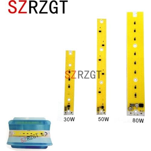 COB LED Lamp Chip 30W 50W 80W LED COB Lamp 220V Smart IC Cold Warm White LED Spotlight Floodlight Chip