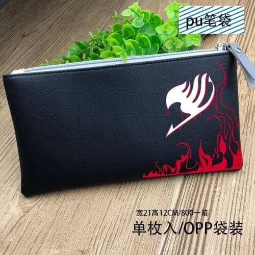Anime Fairy Tail Long Zip Wallet Colorful Printed With Coin Purse Stationery Storage Bag