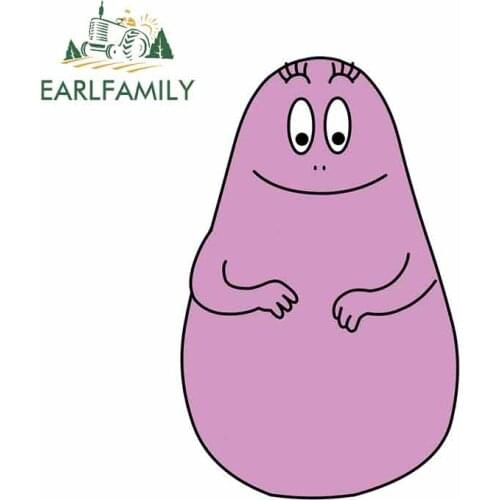 EARLFAMILY 13cm x 8.1cm for Les Barbapapa Personality Creative Car Stickers Vinyl 3D Funny Custom Printing Waterproof Decal