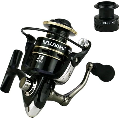 Hot Sale Fishing Reel 1000-7000 Metal Spool Spinning Reel 10KG Drag Power Spare Spool Saltwater Reel Send Gift Fishing Lure