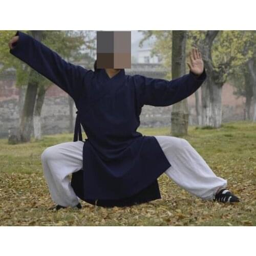 20COLORS CUSTOMIZED high quality Cotton& linen Taoist wudang robe clothing martial arts suits tai chi Taoism uniforms