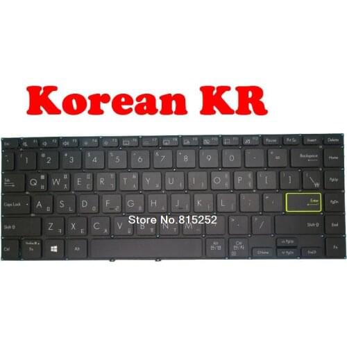 Aptop Keyboard For ASUS M413DA M413IA Without Frame Black Korean KR NO Backlit Film