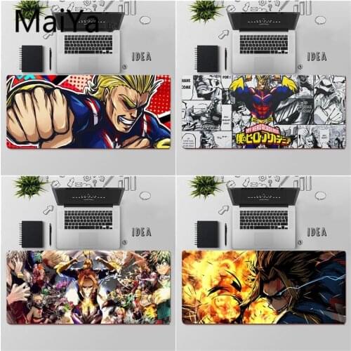 Maiya Top Quality My Hero Academia All Might Natural Rubber Gaming mousepad Desk Mat Free Shipping Large Mouse Pad Keyboards Mat