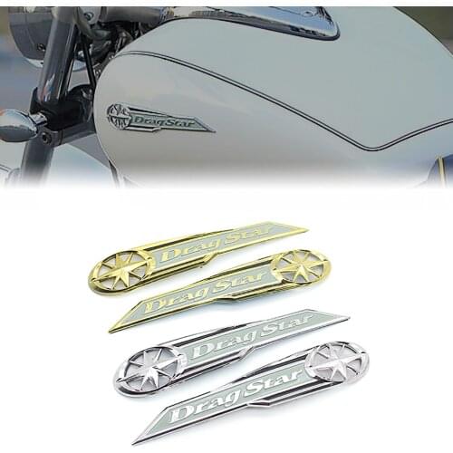 OLPAY Motorcycle 3D Emblem Badge Decal Fuel Tank Sticker Tank Pad Protector Decal For Yamaha Dragstar V-Star XV XVS400 650 1100