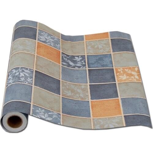 Floor Stickers Kitchen Bathroom Wallpaper Living Room Background Wall Self-Adhesive Non-Slip Thicken Wear-Resistant PVC Stickers